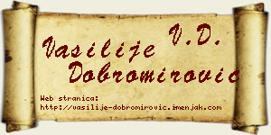 Vasilije Dobromirović vizit kartica